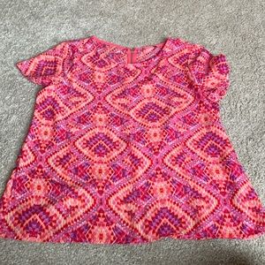 Pink, Purple & Orange Blouse